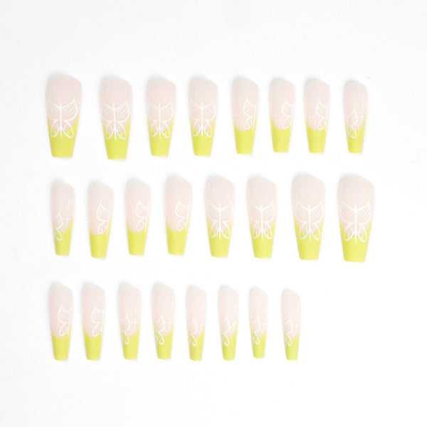 12 Sizes-24 Pcs Press On Nails JP1619
