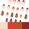 12 Sizes-24 Pcs Press On Nails JP4037