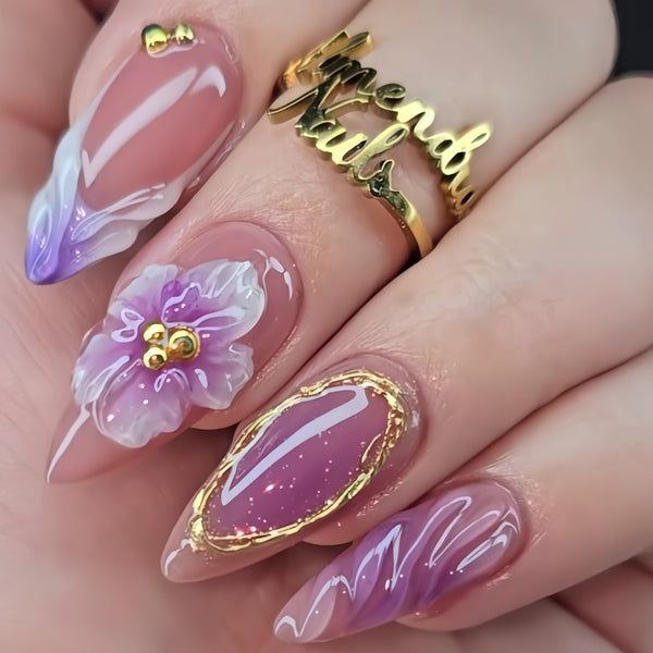 12 Sizes-24 Pcs Press On Nails Y1815