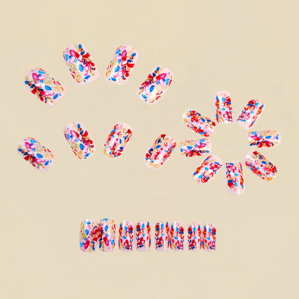 12 Sizes-24 Pcs Press On Nails Y1732