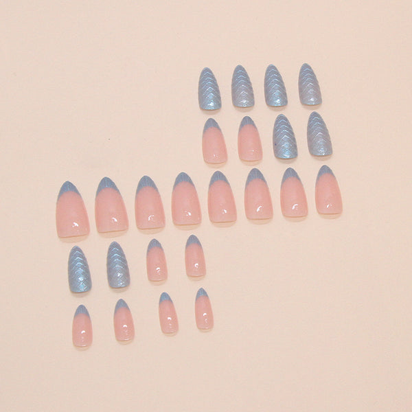 12 Sizes-24 Pcs Press On Nails W1730
