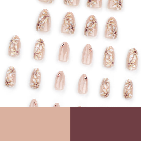 12 Sizes-24 Pcs Press On Nails JP3314