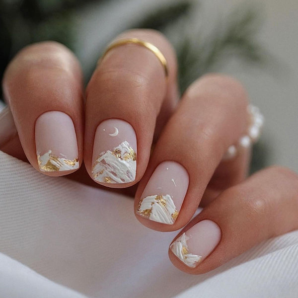 12 Sizes-24 Pcs Press On Nails W1514