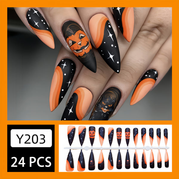 12 Sizes-24 Pcs Press On Nails Y203
