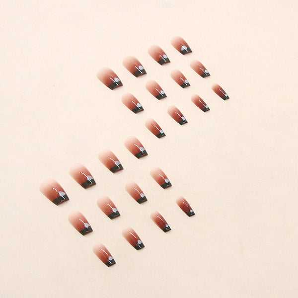 12 Sizes-24 Pcs Press On Nails R714