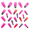 12 Sizes-24 Pcs Press On Nails Y643