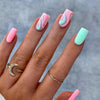 12 Sizes-24 Pcs Press On Nails W1065