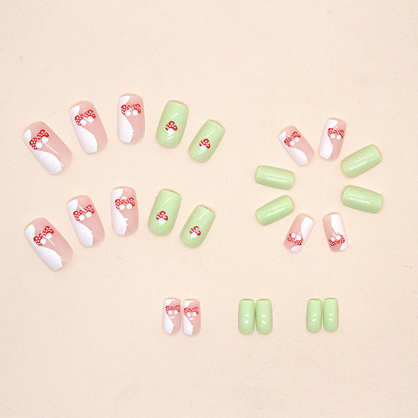 12 Sizes-24 Pcs Press On Nails W438
