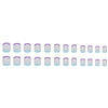 12 Sizes-24 Pcs Press On Nails W1177