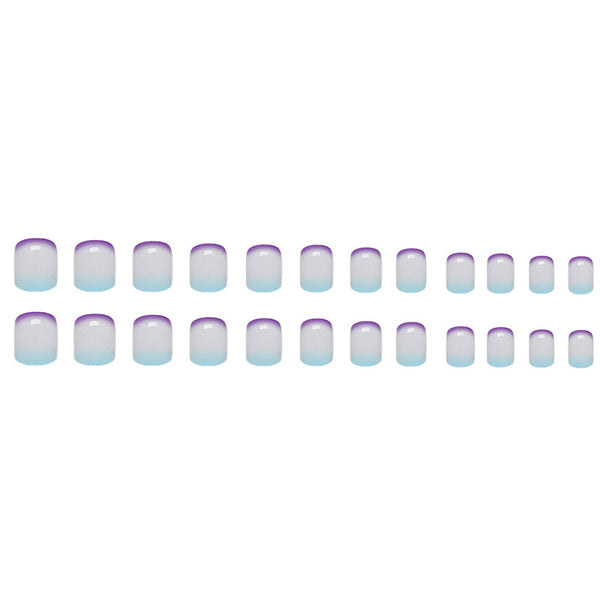 12 Sizes-24 Pcs Press On Nails W1177