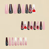 12 Sizes-24 Pcs Press On Nails Y444