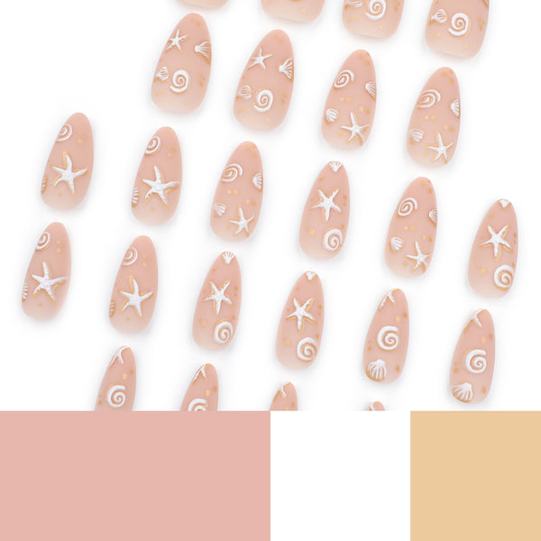 12 Sizes-24 Pcs Press On Nails JP3441