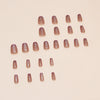 12 Sizes-24 Pcs Press On Nails W1496