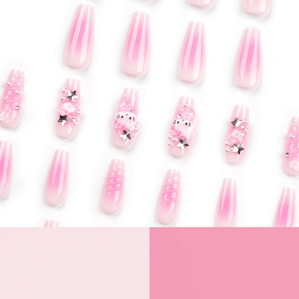 12 Sizes-24 Pcs Press On Nails JP2825