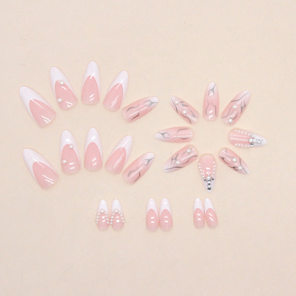 12 Sizes-24 Pcs Press On Nails Z697