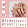 12 Sizes-24 Pcs Press On Nails R806