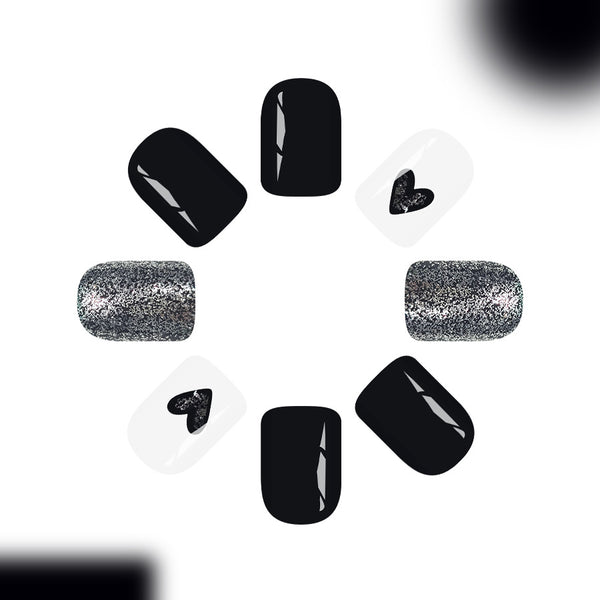 12 Sizes-24 Pcs Press On Nails C1373