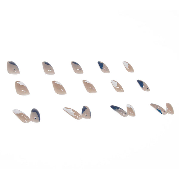 12 Sizes-24 Pcs Press On Nails W009