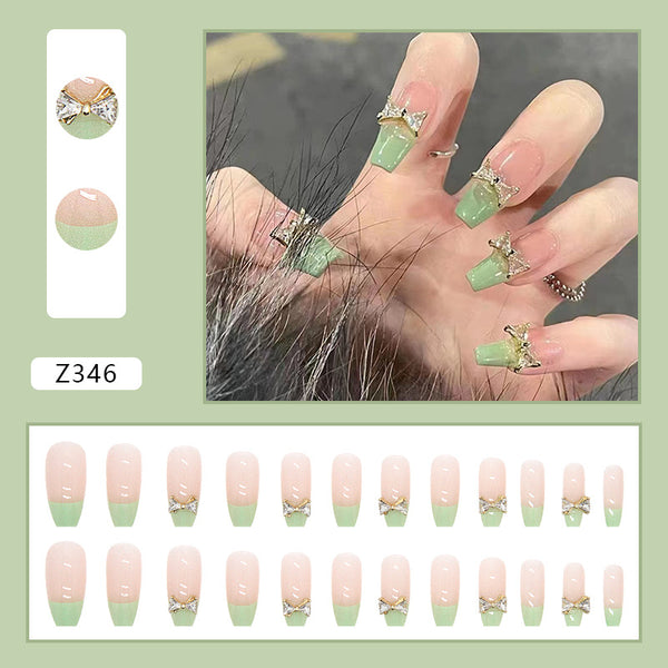 12 Sizes-24 Pcs Press On Nails Z321