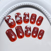 12 Sizes-24 Pcs Press On Nails R928