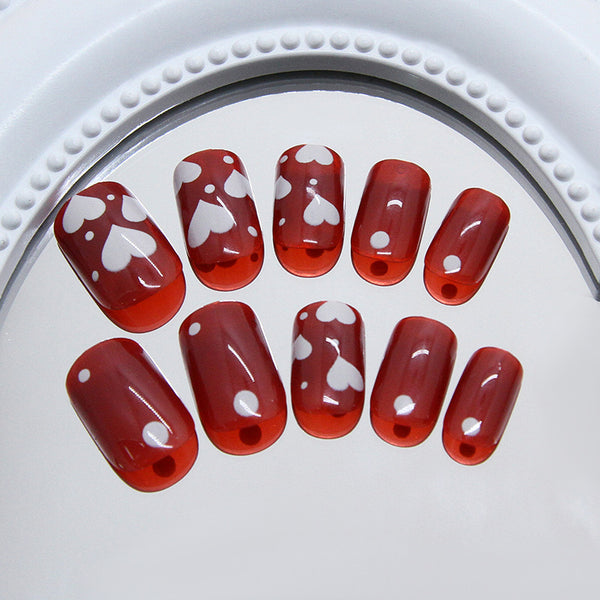 12 Sizes-24 Pcs Press On Nails R928