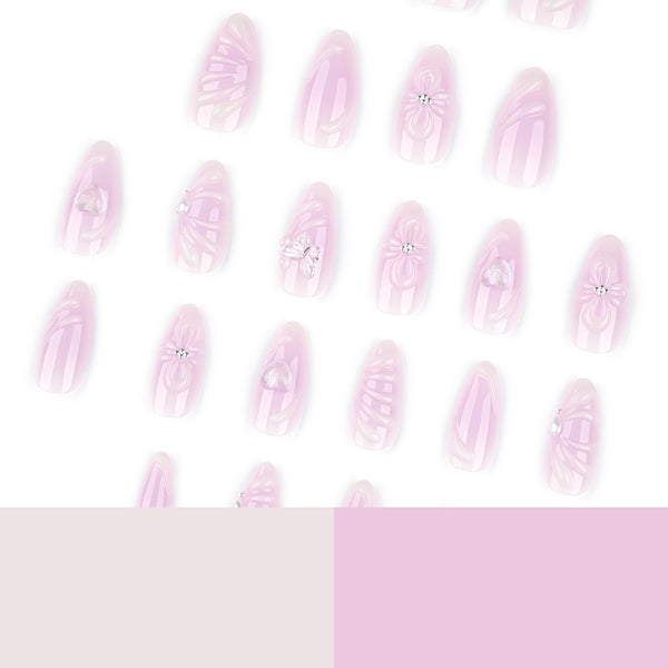 12 Sizes-24 Pcs Press On Nails JP4219