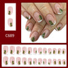 12 Sizes-24 Pcs Press On Nails C689