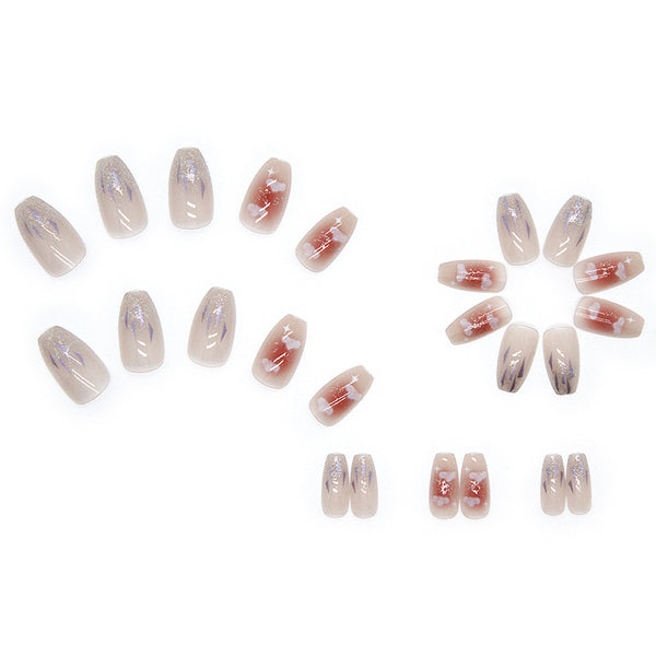 12 Sizes-24 PcsPress On Nails R416