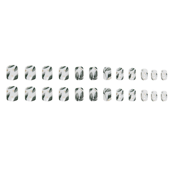 12 Sizes-24 Pcs Press On Nails W1388