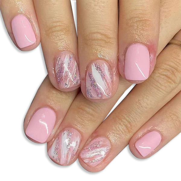 12 Sizes-24 Pcs Press On Nails C816