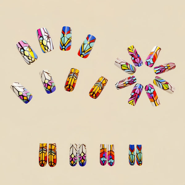 12 Sizes-24 Pcs Press On Nails Y559
