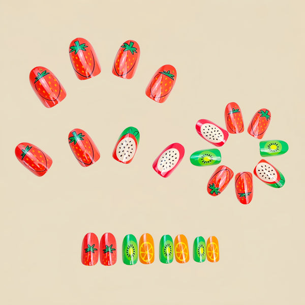 12 Sizes-24 Pcs Press On Nails Y1946
