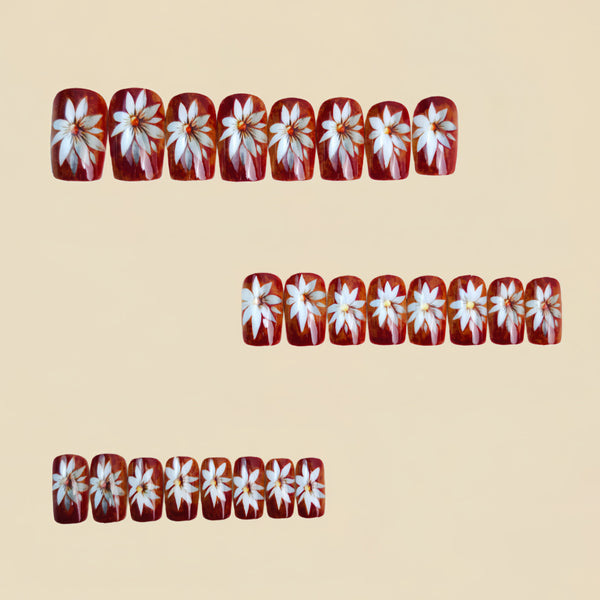 12 Sizes-24 Pcs Press On Nails Y1632