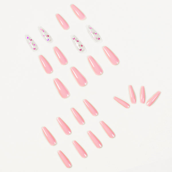 12 Sizes-24 Pcs Press On Nails JP1042