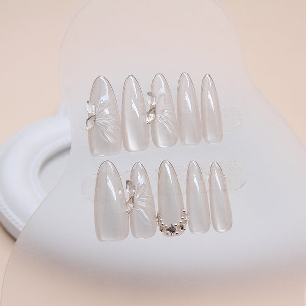 12 Sizes-24 Pcs Press On Nails MY068