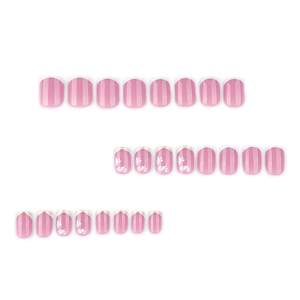 12 Sizes-24 Pcs Press On Nails JP3833