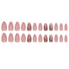 12 Sizes-24 Pcs Press On Nails W1596