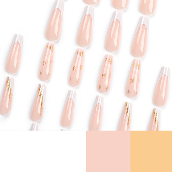 12 Sizes-24 Pcs Press On Nails JP3089
