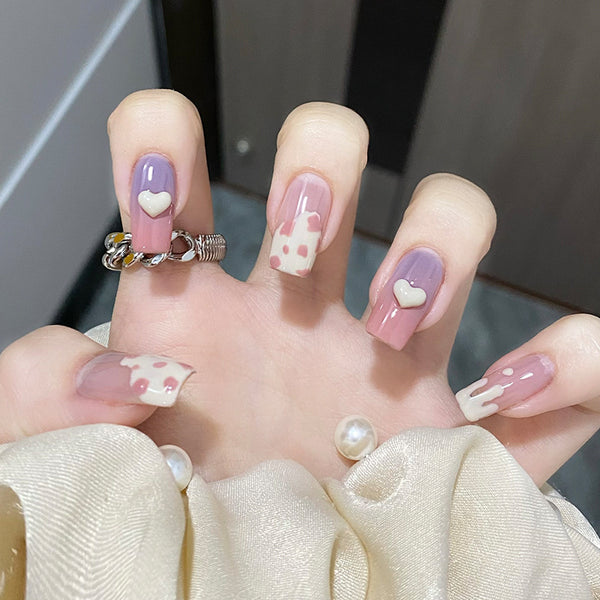 12 Sizes-24 Pcs Press On Nails Z382