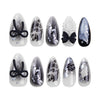 12 Sizes-24 Pcs Press On Nails JP3076