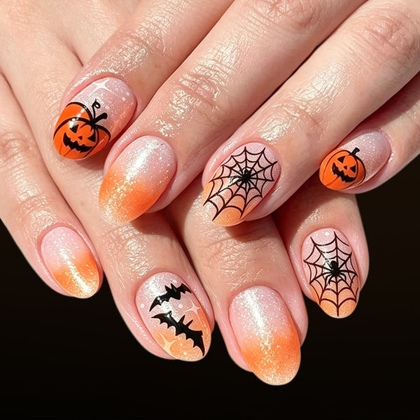12 Sizes-24 Pcs Press On Nails C2017