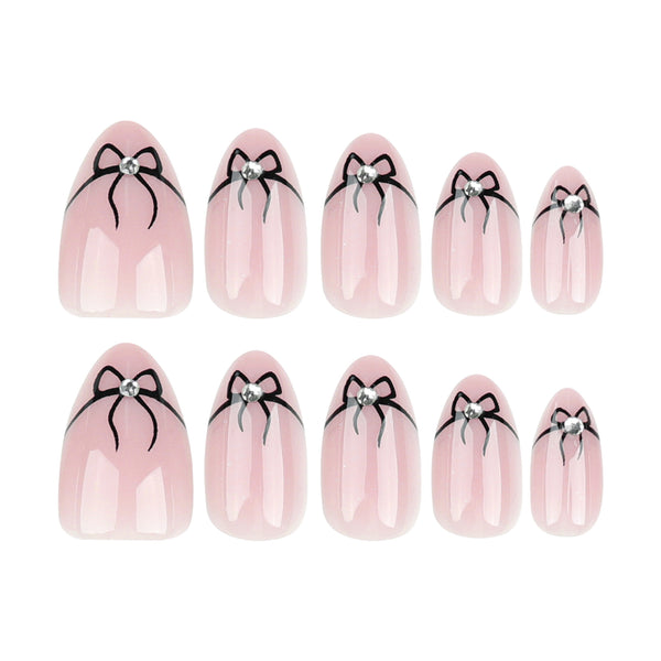 12 Sizes-24 Pcs Press On Nails JP3296
