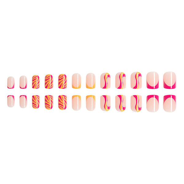 12 Sizes-24 Pcs Press On Nails C271