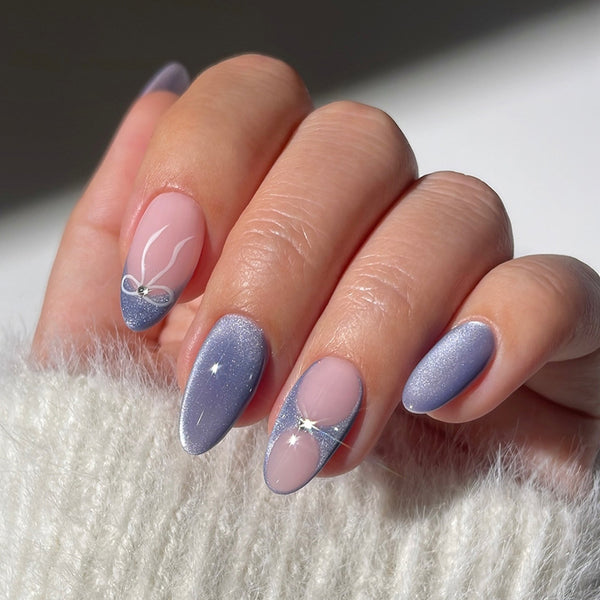 12 Sizes-24 Pcs Press On Nails Z1035