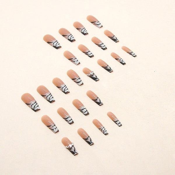 12 Sizes-24 Pcs Press On Nails Z559