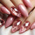 12 Sizes-24 Pcs Press On Nails W1596