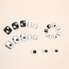 12 Sizes-24 Pcs Press On Nails F046