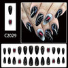 12 Sizes-24 Pcs Press On Nails C2029
