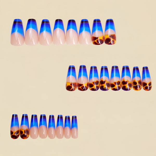 12 Sizes-24 Pcs Press On Nails Y1260