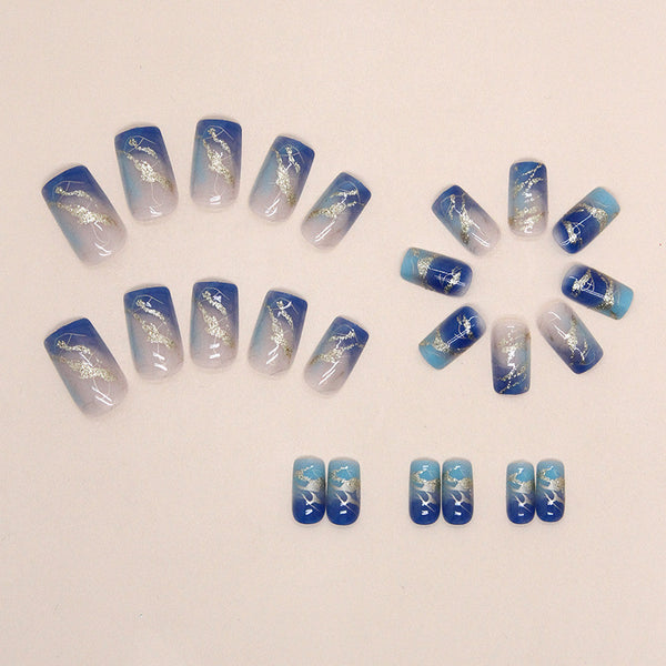 12 Sizes-24 Pcs Press On Nails W1272